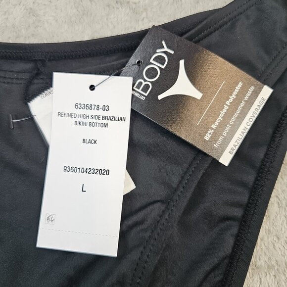 Cotton On Refined High Side Brazilian Bikini Bottoms Womens Size L Black - Picture 7 of 9